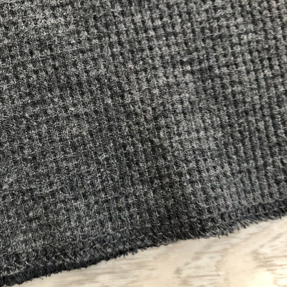 Men’s Blu Rock Gray Thermal Waffle Knit T-Shirt Top - Picture 10 of 16